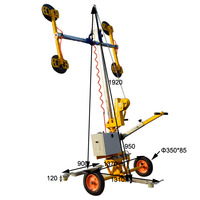 CNRUYI Nouveau Mini Ventouse Manuelle pour Verre 200/400kg, Certifiée CE, Hauteur de Levage 3m, Rotation 360°, Garantie 2 Ans