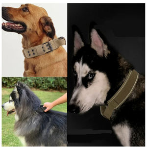 <span class=keywords><strong>Collar</strong></span> y Correa para Perro de Lujo, Personalizados, de Nailon, con Hebilla Metálica Ajustable, Resistentes, para Entrenamiento Táctico - Product Image 6