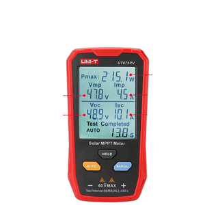Panel Solar Uni-t Ut673pv para Equipos de Prueba, Probador de Potencia Máxima de Módulos Fotovoltaicos de 5~800w, Probador de Voltaje y Corriente de Cortocircuito y Circuito Abierto Lmp - Product Image 1