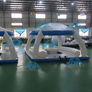 Vente en gros de sports aquatiques plate-forme de tente flottante <span class=keywords><strong>gonflable</strong></span> sur l'eau Bana - Product Image 5