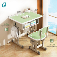 Vente en gros de table de salle de classe réglable en hauteur meubles pour enfants bureau primaire table d'étude pour enfants étudiants bureau et chaise d'école