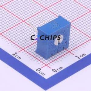 ตัวต้านทาน3386P-1-201ปรับได้/โพเทนชิออมิเตอร์ผ่านรูส่วนประกอบ (THT) ตัวต้านทาน200Ohm 10% - Product Image 1