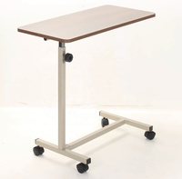 Meubles médicaux de haute qualité mobiles sur lit Table à manger hôpital Table à dîner en bois Portable pour Patient manger au lit