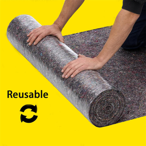 1 m x 50 m 180G/m² Maler vlies | Fleece mit Auslaufs chutz für den Boden abdecken | 1 Rollens chutz vlies mit PE-Folie - Product Image 2