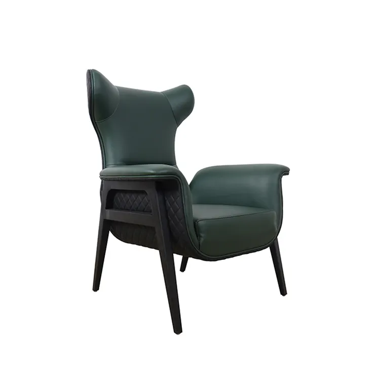 China Großhandel nordischer Stil hoher Rückenlehne Kunstleder-Möbel Lounge-Stuhl Wohnzimmer Büro Lounge-Stuhl modern
