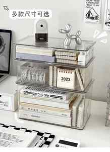 Caja Organizadora de Acrílico Rectangular Flexible para Papelería, Cosméticos, Artículos Diversos, Refrigerios, Cinta Adhesiva, Bloc de Notas para Estudiantes - Product Image 4