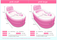 Baignoire de spa gonflable en plastique épais et pliable pour adulte