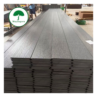 Planche de terrasse en WPC noire imperméable, composite, anti-UV, pour jardin, patio, extérieur, terrasse en bois, sol extérieur