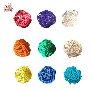 Mainan Kunyah Bola Rotan Ramah Lingkungan untuk Burung Beo, Parkit, dan <span class=keywords><strong>Cockatiel</strong></span> untuk Bermain dan Mengunyah - Product Image 3