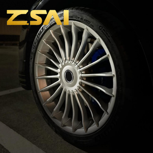 Jantes en alliage multi-rayons légères 17-26 pouces 4 trous 5 trous PCD 5*130 5*114.3 5*112 5*120 pour voiture de tourisme Argent Noir - Product Image 2