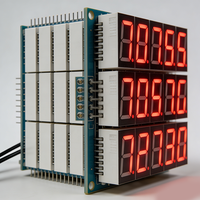 Module de panneau TFT 7 segments personnalisé avec une luminosité élevée de 1500 nits, distance de vision de 10 m, 12 V CC pour tableau de scores électronique et minuteur