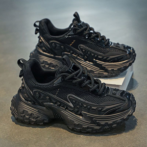 Veca Spring New Fashion Trend Classic Design Men's Running Sports Casual <b>Shoes</b> Lace-up Hard-Wearing <b>Height</b> <b>Increasing</b> All - Product Image 3