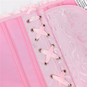 Peeqi Damesmode Korset Sexy Veters Plus Size Nieuwe Vrouwen Sexy Bustier Corset Top Victorian Brokaat <span class=keywords><strong>Foundation</strong></span> Kledingstuk - Product Image 5