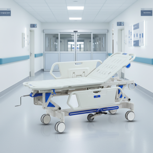 Camilla Hidráulica Multifuncional para Traslado de Pacientes con Respaldo Ajustable para Transporte de Emergencia Hospitalaria - Product Image 1