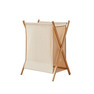 Cesto de ropa plegable de bambú, organizador de ropa rectangular plegable para almacenamiento en el baño y el dormitorio - Product Image 5
