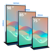 Kiosco Interactivo con Pantalla Táctil, Señalización Digital para Centros Comerciales, Soporte de Piso, Pantalla LCD Publicitaria, Pantalla Promocional Inteligente UHD 4K