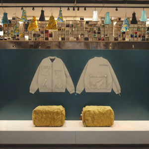 Chaqueta Bomber de Invierno Personalizada para Hombre, con Forro Polar, Cierre de Cremallera, Estilo Casual, Holgada, Sin Cuello, Servicio OEM, Ecológica, Resistente al Viento - Product Image 3