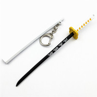 Porte-clés de Cosplay, accessoires thème Anime japonais, démon Slayer, Kimetsu no Yaiba, modèle d'arme, jouet Anime, cadeaux, livraison directe, 15CM