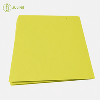 Plaque en plastique PP ondulé jaune creux de 7 mm, 1m x 1m, pour le transport et le stockage