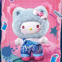 ¡Gran Venta! 100% Genuino, Set de 4 Muñecos de Peluche de Vinilo de la Serie Graffiti de Sanrio Hello Kitty, Caja Sorpresa, Colgante para Bolso, Juguetes Relajantes