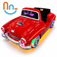 Manège pour enfants Joy2fun à monnayeur, style vintage avec éclairage LED, pour aire de jeux intérieure