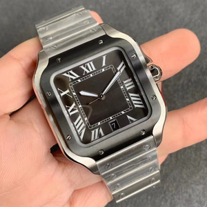 Montre de luxe originale de haute qualité, tendance et très vendue, cadran carré, acier inoxydable, mouvement mécanique, montre de mode - Product Image 5