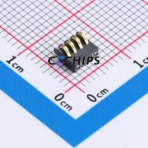 GT-BTP12704-0170B-013A Blade/Spring Contact Battery Connector SMD,P=1.27mm Connector Spring Contact Type 1.27mm 4P Vertical - Product Image 1