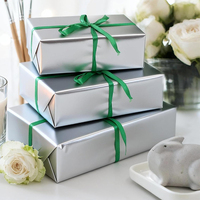 Papier métallisé, papier d'emballage en feuille métallique, surface brillante, impression personnalisée disponible pour les emballages cadeaux et de fêtes