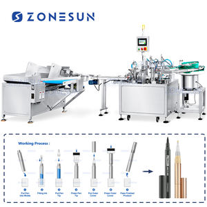 Zonesun ZS-AFCU1 אוטומטי מלא סימן עט מילוי מכונת מכסה עם unrambler - Product Image 1