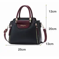 Affordable Price Fashion Handbag Supplier PU Leather Ladies Handbag with Zipper Decoration