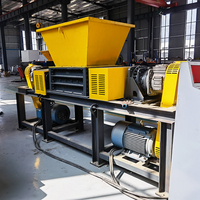 Broyeur électronique à double moteur pour déchets, déchiqueteur de ferraille, concasseur de cadres en fer pour acier inoxydable et alliage d'aluminium - Multifonctionnel