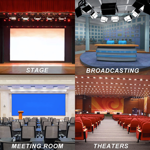 Éclairage de studio <span class=keywords><strong>audio</strong></span>-vidéo professionnel 200W <span class=keywords><strong>DMX</strong></span> 512, panneau LED plat pour photographie TV, lumière douce, en aluminium moulé sous pression - Product Image 6