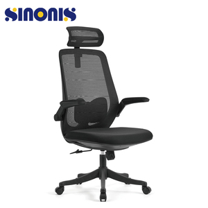Sillas de Oficina Ergonómicas Sinonis, Giratorias, con Reposacabezas y Reposabrazos Ajustables, de Malla Transpirable, para Computadora - Product Image 3