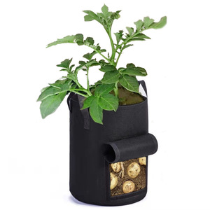 Bolsas de cultivo de fieltro CON ASAS Para plantas Y macetas, accesorio practico Para El cuidado Del Jardin - Product Image 6