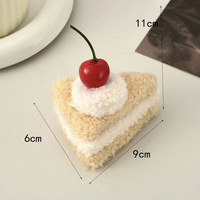 Accessoire en peluche 3D en forme de gâteau sandwich burger, dessin animé, simulation de dessert, accessoire pour cheveux, porte-clés, jouet, cadeau