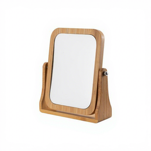 Handmade <b>Wooden</b> <b>Mirror</b> Frame with Natural Wood Finish, Decorative Wall Mounted <b>Mirror</b> Frame for Home, Bedroom, Bathroom - Product Image 4