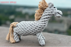 Jouet à mâcher <span class=keywords><strong>de</strong></span> corde <span class=keywords><strong>de</strong></span> <span class=keywords><strong>cheval</strong></span> et <span class=keywords><strong>de</strong></span> chien durable fait à la main - Product Image 6
