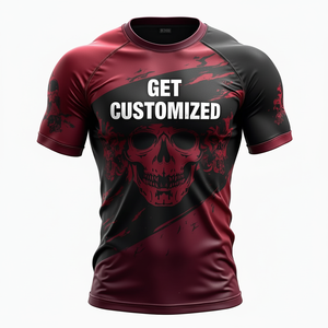 Protector de erupción MMA personalizado con mangas completas y cortas para una mayor comodidad y rendimiento duradero Ajuste kimono de jiu jitsu - Product Image 1