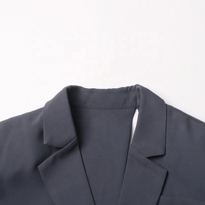 Kemeja olahraga gaya modis, baju olahraga warna Solid berongga tidak teratur pinggang samping baru - Product Image 6