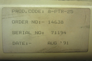 Terminal POET AMJET 8-PTR-25 220V EPROM/E2PROM/Mémoire de données - Product Image 3
