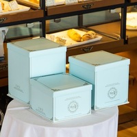 Boîte à gâteau carrée transparente Douyin BanZhi de 6 à 12 pouces, emballage durable de qualité alimentaire pour la pâtisserie et les gâteaux d'anniversaire