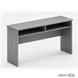 Escritorio Rectangular Moderno de Madera con 2 Compartimentos de Almacenamiento, Mueble de Oficina Independiente 38079-TZ12 - Product Image 1