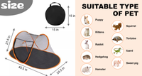 Tente anti-moustiques portable et pliable pour animaux de compagnie (chiens et chats) – Utilisation intérieure et extérieure – Idéale comme lit de couchage estival pour animaux