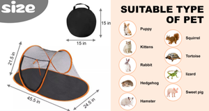 Tenda portatile moderna per animali domestici per gatti e piccoli animali pieghevole borsa per interni box esercizio recinzione all'aperto - Product Image 4