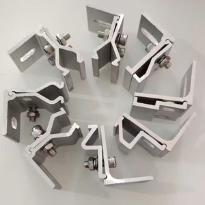 Support de fixation pour panneau <span class=keywords><strong>solaire</strong></span>, pince de fixation d'extrémité, support de fixation galvanisé à chaud, anti-rouille, matériel d'installation - Product Image 2