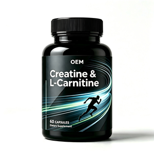 OEM/ODM <b>Creatine</b> & L-Carnitine Capsules Natural Formula Support Muscle Mass Vitality Sports Nutrition Supplement - Product Image 1