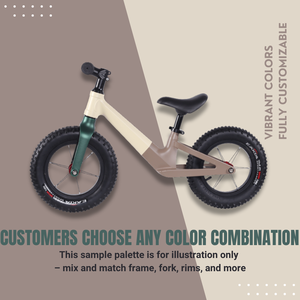 Bicicletta Senza Pedali Premium per Bambini da 12 Pollici in Lega di Magnesio Monopezzo con Pneumatici ad Aria Opzioni di Colore Personalizzate Età 2-5 - Product Image 6