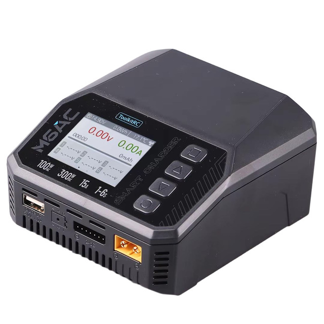 ToolkitRC M6AC RC Lipo Battery Charger 300W Smart Battery Balancer Charger for 1-6S Lipo LiHV Life 1-16S NiMH Battery