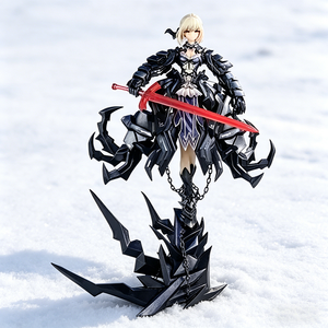 Modellino da Collezione Anime Sword <span class=keywords><strong>Maiden</strong></span> - Figura in Resina da 25cm con Armatura Scura, Decorazione per Personaggi di Giochi - Product Image 4