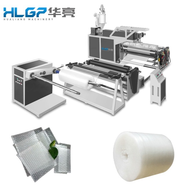 2026 HLGP Automatic Single-screw 38CrMoALA Eco-Friendly 1600mm LDPE/PE Bubble Film Making Machine